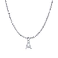 Moda Letra Acero Inoxidable Enchapado Embutido Diamante Artificial Collar Colgante 1 Pieza sku image 1