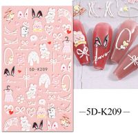 Valentine's Day Retro Sweet Cartoon Heart Shape Rose Pvc Nail Decoration Accessories 1 Piece sku image 6