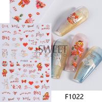 Valentine's Day Retro Sweet Simple Style Cartoon Heart Shape Rose Pvc Nail Decoration Accessories 1 Piece sku image 2