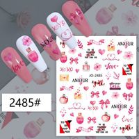 La Saint-valentin Rétro Sucré Style Simple Forme De Cœur Rose Fleur Pvc Accessoires Pour Ongles 1 Pièce sku image 4