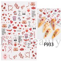 Valentine's Day Cute Sweet Heart Shape Rose Bow Knot Pet Nail Decoration Accessories 1 Piece sku image 9