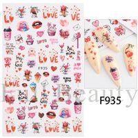 Valentine's Day Cute Sweet Heart Shape Rose Bow Knot Pet Nail Decoration Accessories 1 Piece sku image 11