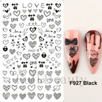 Valentine's Day Cute Sweet Heart Shape Rose Bow Knot Pet Nail Decoration Accessories 1 Piece sku image 17