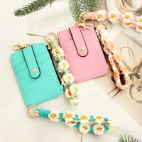 Women's Solid Color Pu Leather Zipper Card Holders main image 1