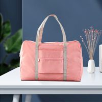 Unisex Basic Solid Color Nylon Travel Bags main image 4