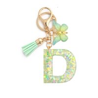 Cute Letter Resin Women's Keychain sku image 4