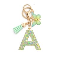 Cute Letter Resin Women's Keychain sku image 1