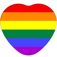 1 Piece Tinplate Rainbow Heart Shape main image 4