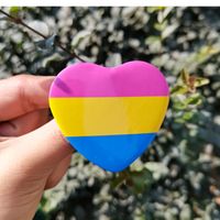 1 Piece Tinplate Rainbow Heart Shape sku image 2