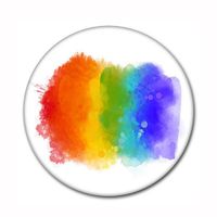 Casual Rainbow Tinplate Unisex Brooches sku image 4