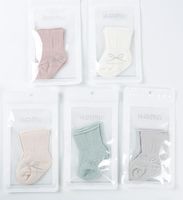 Baby General Pastoral Solid Color Cotton Crew Socks 1 Piece sku image 1