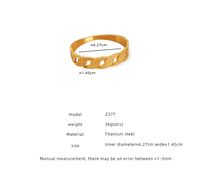 Casual Simple Style Solid Color Titanium Steel Criss Cross Plating 18k Gold Plated Bangle main image 2