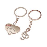 Simple Style Heart Shape Alloy Valentine's Day Keychain main image 2