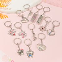 Simple Style Heart Shape Alloy Valentine's Day Keychain main image 1