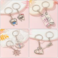 Simple Style Heart Shape Alloy Valentine's Day Keychain main image 5