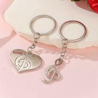 Simple Style Heart Shape Alloy Valentine's Day Keychain sku image 1