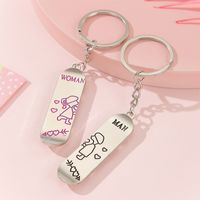 Simple Style Heart Shape Alloy Valentine's Day Keychain sku image 2