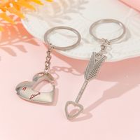 Simple Style Heart Shape Alloy Valentine's Day Keychain sku image 3