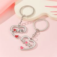 Simple Style Heart Shape Alloy Valentine's Day Keychain sku image 4