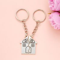 Simple Style Heart Shape Alloy Printing Valentine's Day Keychain sku image 1