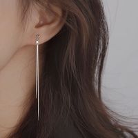 Fashion Tassel Alloy Inlay Artificial Diamond Women's Drop Earrings 1 Pair sku image 3