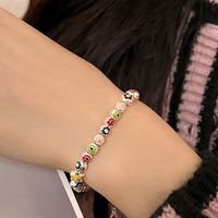 Simple Style Classic Style Ice Cream Copper Patchwork Bracelets main image 1