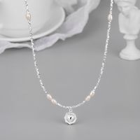 Einfacher Stil Einfarbig Sterling Silber Hülse Perlen Handgemacht Doppellagige Halsketten main image 5