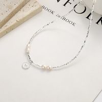 Einfacher Stil Einfarbig Sterling Silber Hülse Perlen Handgemacht Doppellagige Halsketten main image 6
