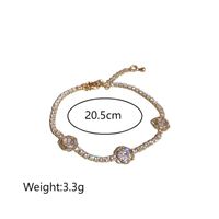 Elegant Einfacher Stil Einfarbig Blume Zirkon Legierung Großhandel Armbänder main image 2