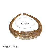 Nordic Style Exaggerated Luxurious Solid Color Alloy Wholesale Choker main image 2