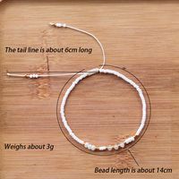 Fairy Style Elegant Simple Style Solid Color Natural Stone Glass Beaded Women's Bracelets main image 2
