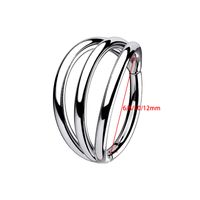 Simple Style Solid Color Stainless Steel Nose Ring In Bulk main image 2