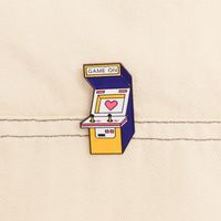 Cute Letter Game Console Metal Unisex Brooches main image 6