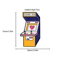 Cute Letter Game Console Metal Unisex Brooches main image 3