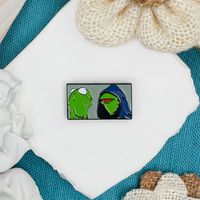 Cute Funny Animal Frog Metal Unisex Brooches main image 3