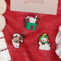 Cute Cat Reindeer Metal Unisex Brooches main image 9