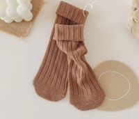 Women's Princess Cute Solid Color Cotton Jacquard Crew Socks One Pair main image 1