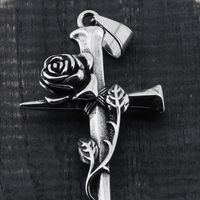 Basic Cross Stainless Steel Polishing Unisex Charms main image 5