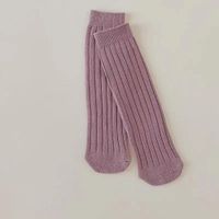 Women's Princess Cute Solid Color Cotton Jacquard Crew Socks One Pair sku image 7