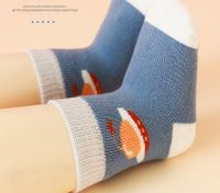 Children Unisex Cute Stripe Cotton Ankle Socks 1 Piece main image 2