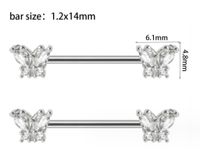 Simple Style Flower Stainless Steel Copper Zircon Body Chain In Bulk main image 2