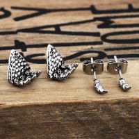 1 Pair Basic Dragon Claw Plating Stainless Steel Ear Studs main image 6