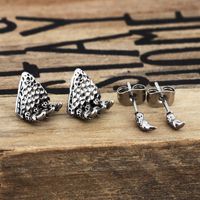 1 Pair Basic Dragon Claw Plating Stainless Steel Ear Studs main image 1