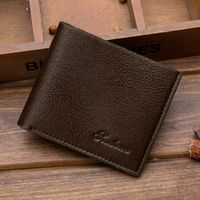 Pu Leather Short Ultra-thin Men's Wallet main image 2