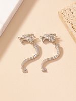 1 Pair Simple Style Dragon Plating Alloy Silver Plated Ear Studs main image 5