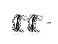 1 Piece Streetwear Irregular Epoxy Plating Copper White Gold Plated Ear Cuffs main image 2