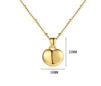 Vintage Style Heart Shape Copper Plating 24k Gold Plated Pendant Necklace main image 2