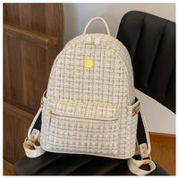 Plaid Casual Daily Shopping Women's Backpack sku image 2