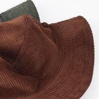Women's Vintage Style Solid Color Big Eaves Bucket Hat main image 7