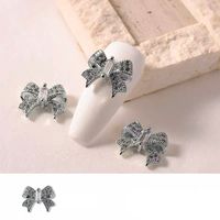 Elegant Butterfly Bow Knot Copper Inlaid Zircon Nail Decoration Accessories 3 Pieces main image 8